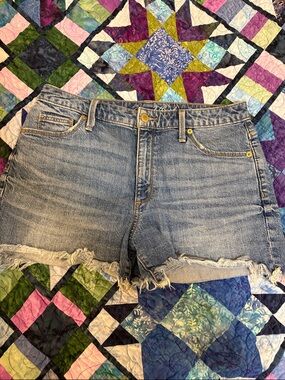 Universal Thread Light Blue Denim Cutoff Shorts with Frayed Hem